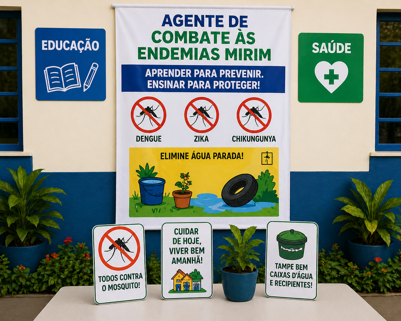 SÃO SEBASTIÃO: ENDEMIAS MIRINS NAS ESCOLAS