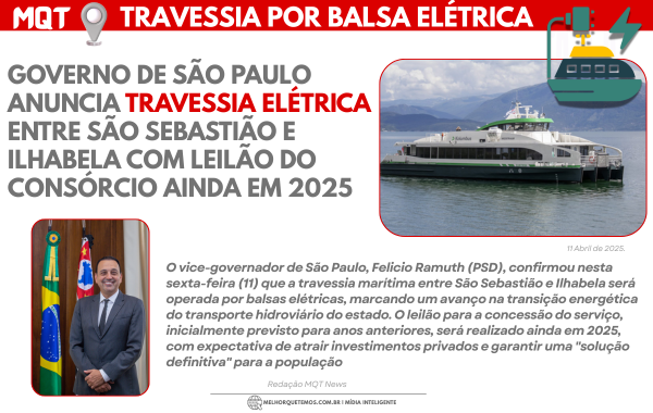 Balsa Elétrica São Sebastião | Ilha Bela