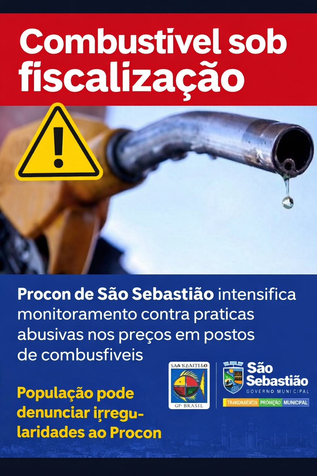SÃO SEBASTIÃO: COMBUSTÍVEL SOB FISCALIZAÇÃO